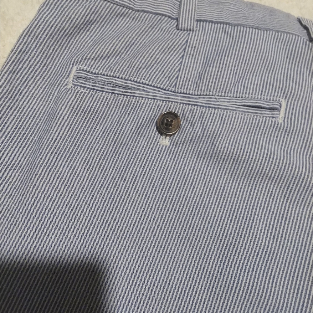 Brooks Brothers Men's Blue Pin Striped Shorts Size 35 Waist